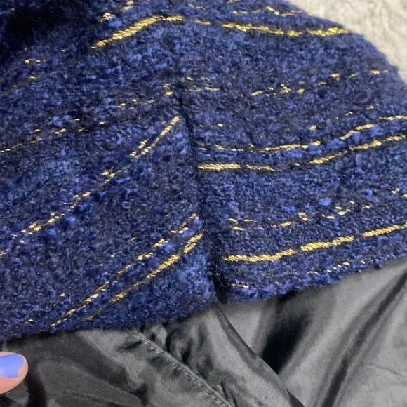 Blue and Gold The LOFT Mini Skirt - Picture 4 of 5